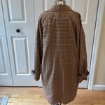 Lost + Wander Anthropologie orange & yellow plaid double breasted trench coat Photo 7