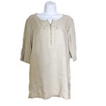 Ellen Tracy  Linen‎ Tunic Top size S Photo 1