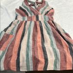 American Eagle  Outfitters Pink and Green Halter Maxi Sundress Photo 2