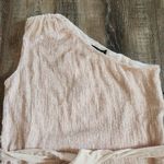 Retrofête Retrofete Ella Sequin Dress in Taffy Pink Size XL One Shoulder Belt NWT Photo 2