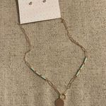 Palmetto Moon Boutique  new necklace green chain gold w earring set Photo 0