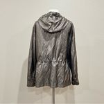 Calvin Klein Metallic Rose Gold Hooded Windbreaker Jacket Size XL Photo 2