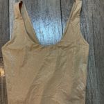 Stance Bodysuit Metallic Sleeveless One Piece Sporty Black Trim Size Small Tan Photo 2