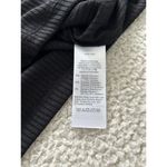 Madewell Cover-Stitch Drapey Rib Long-Sleeve Tee Top Black Size M Photo 5