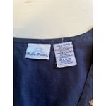 Vintage Bobbie‎ Brooks Cotton Embroidered Vest Floral 90s Size Large Blue Photo 2