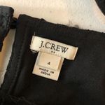 J.Crew  Womens Lace Tee Top Keyhole Back Scoop Neck Black 4 Photo 2