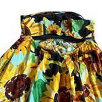 Maeve x Anthropologie Sunflower Print Dress Floral Strapless Cutout Back Small Photo 9