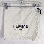 Authentic Femme Los Angeles Dust Bag Drawstring White 12x11 Solid 442 Photo 4
