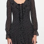 Hill House Bridget Polka Dot Long Sleeve Mini Dress Photo 0