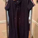 Tommy Hilfiger ‎ T Shirt Shift Dress Blue Medium Photo 0