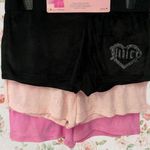 Juicy Couture Women’s 3-Pack Velour Shorts Medium M Black Pink Logo Rhinestone S Photo 0