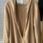Gently worn teddy bear hoodie pajama onesie Tan Size XL Photo 2