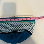 Smartwool Knit Merino Wool Blend Hat Winter Beanie Blue Cream Green Photo 3