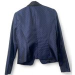 Laundry by Shelli Segal LAUNDRY Shelli Segal | 10 | Satin Crop Blazer Evening Jacket Women's Blue M Photo 4