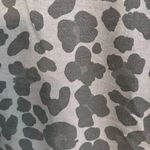 DSG womens animal print mesh sleeve detail crew neck sweatshirt gray small Photo 2