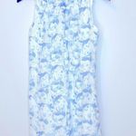 ZARA Basic Blue and White Sleeveless Floral Dress Size M Photo 1