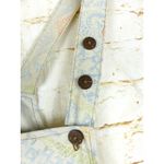 Boho Printed Shortall Women XS Ivory Blue Floral Paisley Bali Batik Home Cottage Photo 7