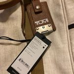 Tumi Canvas And Leather Trim Tote Bag Brown Photo 4