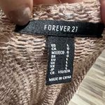 Forever 21 Women's Gold Metallic Cropped Pullover Sweater Size L Standard Photo 6