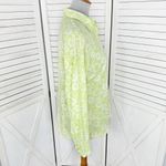 Mossimo Vintage Retro Floral Print Popover Shirt Green Medium Green Photo 2