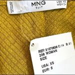 Mango  yellow Dalia halter neck ribbed tank top Photo 9