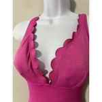 Kate Spade New York Pique Solids Plunge One Piece Swimsuit EUC Size S Pink Photo 2