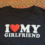 I HEART MY GIRLFRIEND GRAPHIC TEE Black Size M Photo 1