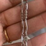 10k White Gold Diamond Wave Bracelet Photo 0