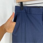 Banana Republic  Factory Logan Navy Pinstripe Slim‎ Boot Cut Pants NWT Size 4 Photo 3