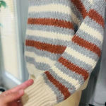 Pink Lily  Boutique Stripped Knit Sweater very soft and cozy Womens sweater Photo 10