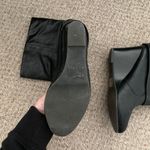 Black Wedge Boots Size 7.5 Photo 4