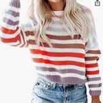 COLOR block knit sweater Photo 0