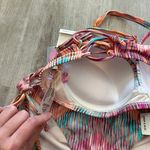 Raisin's NWT  multi striped two piece bikini small top and large bottoms Photo 5