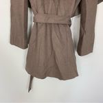 T Tahari Wool Marla Wrap Coat Mink Size Large Photo 6