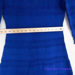 Eliza J New! Textured Fit & Flare Dress sweater knit in Cobalt blue, size L Photo 8