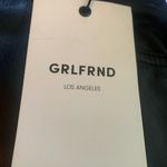 GRLFRND  NWT leather Barrel Leg pants size 26 Photo 4