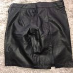 Olivaceous Leather Mini Skirt  Photo 0