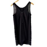 Miss Me Black Embellished Beaded Chiffon Cocktail Shift Dress Size Small Photo 4