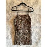 ZARA  Trafaluc Leopard Print Mini Slip Dress Women's Size L‎ Photo 1
