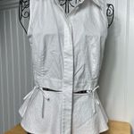 Alexander Wang  White Sleeveless Button Down  cut out Shirt size 4 Photo 1