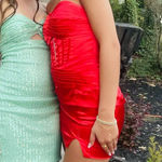 David's Bridal Wedding  Dress red Photo 0