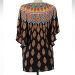 Trina Turk  Moroccan Medallion Swim Beach Tunic Cover Up Kaftan Black Size XS Photo 3
