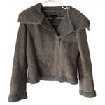 Attention  Y2k Womens Large Faux Shearling Sherpa Lined Zip Up Winter Coat‎ Photo 0