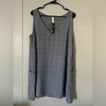 Blooming Jelly Elegant Blue Sleeveless Swim Cover-Up Photo 1