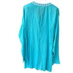 Collections ECT. Size XL 100% cotton crinkle gauze tunic/dress Blue Photo 1