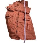 Pilcro and the Letterpress Anthropologie Pilcro terracotta button front denim mini dress US 0 Photo 6