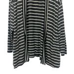 41 HAWTHORN Women's Gray White Striped Open Front Cardigan Plus Size 2X Photo 5