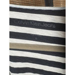 Calvin Klein Jeans Black & White Striped Long Sleeve Tee Photo 1