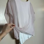 EXPRESS Pale Pink  Drapey Top Size L EUC Photo 4