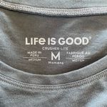 Life is Good Palm Trees Tropical Heart Crusher Lite Tank Top size Medium Blue Photo 5